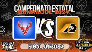 VENADOS DE MADERA VS ALGODONEROS DE DELICIAS GRAN FINAL JUEGO 2  LEB BANKAOOL 2024 [upl. by Terrej]