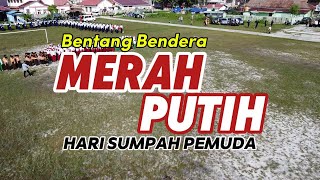 Hari Sumpah Pemuda MTs Negeri 4 Kukar laksanakan pembentangan Bendera Merah Putih 100m persegi [upl. by Leumek747]