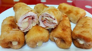 🍽 FLAMENQUINES DE LOMO JAMÓN Y QUESO ✅BEATRIZ COCINA [upl. by Jillene]