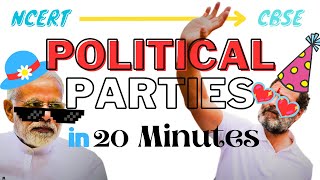 Political Parties Class 10 One Shot  Chapter 6  Class 10 Political Parties One Shot  NCERT [upl. by Dannie905]