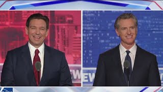 Blue vs Red Breakdown of debate between Govs Newsom DeSantis [upl. by Elleneg611]