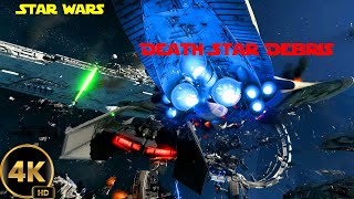 Battlefront 2  Death Star Debris  Starfighter Аssault  Gameplay PC 4K No Commentary [upl. by Ainnat]