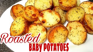 Roasted Baby Potatoes Recipe  How to make crispy roasted potatoes in the Oven [upl. by Nirtak406]