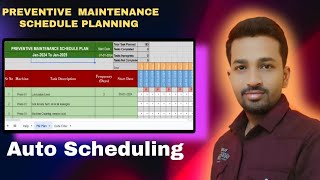 Preventive maintenance Schedule planing Excel template Auto PM scheduling [upl. by Aneema]