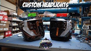 20242025 GMC Sierra HD Custom painted headlights [upl. by Roselba441]