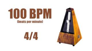 100 BPM Metronome 44 – Best Online Metronome 100 Beats Per Minute [upl. by Ecilahs]