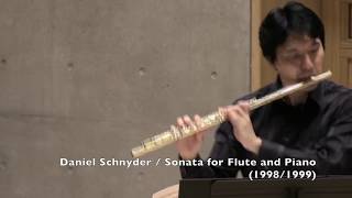 Daniel Schnyder  Sonata for Flute and Piano 19981999 [upl. by Anhavas]