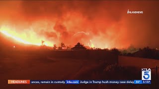 Line Fire continues to grow forcing evacuations in San Bernardino County [upl. by Herring304]