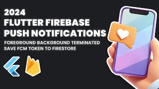 Flutter Firebase Push Notifications Tutorial  2024 [upl. by Eniarral]