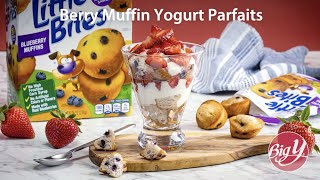 Berry Muffin Yogurt Parfaits Recipe [upl. by Cadal]