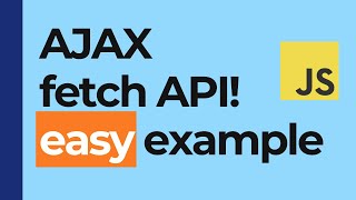 Create Dynamic Web Pages with AJAX in Minutes  using the latest Fetch API beginner friendly [upl. by Allenaj]