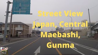 Street View Japan Central Maebashi Gunma [upl. by Novyaj]