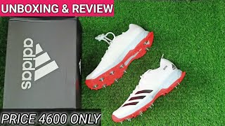 Adidas 22YDS spike Cricket Shoes  Unboxing amp Review  good price [upl. by Ivonne]