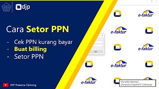 Cara Setor  Bayar PPN [upl. by Nnylacissej]