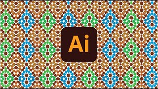 Moroccan geometric pattern  Adobe Illustrator  Tutorial [upl. by Dewees632]