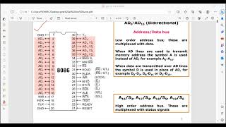 8086 pin diagram 1 [upl. by Llerral]