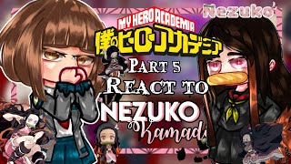 MHA REACT TO NEZUKO  MY AU  slursagi part 5 [upl. by Harper878]