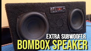 DIY SPEAKER BLUETOOTH PORTABLE BOOMBOX WITH SUBWOOFER FULL SYSTEM 🔥🔥🔥 [upl. by Fayola]