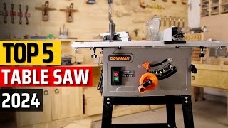 Top 5 Best Table Saws 2024 ✅ CuttingEdge Carpentry✅ [upl. by Emarej]