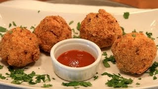 Deep Fried Mac and Cheese Balls Recipe  Slaters 50 50  Bigmeatsunday [upl. by Kennet701]