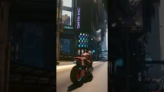 Akira bike in Night City ☀️ cyberpunk2077 bike gaming [upl. by Anirod224]