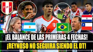 QUE ESTA PASANDO CON LA SELECCION PERUANA  ANALISIS DE LAS PRIMERAS 4 FECHAS DE ELIMINATORIAS [upl. by Svend]