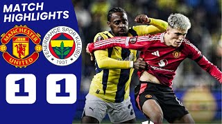 Man United vs Fenerbahce 11 HIGHLIGHTS  En Nesyri Goal amp Eriksen Goal vs Fenerbahce [upl. by Philipp]