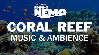 Finding Nemo  Disney Music amp Ambience  Coral Reef Underwater Sounds for Sleep Study Relaxation [upl. by Eneryc]