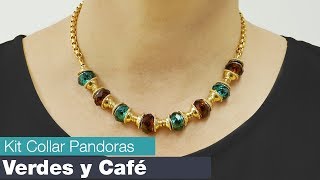 Como hacer COLLARES ❤️ con PANDORAS para BISUTERÍA 💥 [upl. by Brezin118]