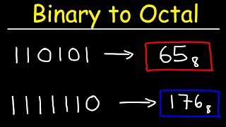 Binary to Octal Conversion [upl. by Ecinerev]