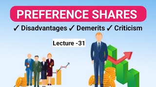 Lecture 31  Preference Shares  Disadvantages  financialmanagement [upl. by Ayekahs]