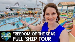 Freedom of the Seas  Full Walkthrough Ship Tour  Royal Caribbean Cruise Line [upl. by Lyrem]