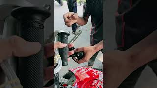 KTC Quick Throttle Installation modified bikeaccesories bikeparts arafatmotogadgets [upl. by Mcgrody]