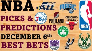 NBA Picks and Predictions December 6th Best Bets Today [upl. by Corso458]