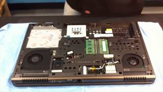 SolidBox How To Upgrade and Install Hard Drive and RAM in a Dell M6600 Part 1 [upl. by Gardner438]