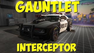 Gauntlet Interceptor Customization Police Dodge Challenger  GTA 5 Online [upl. by Flavia]