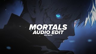 warriyo  mortals edit audio ft laura brehm [upl. by Giacomo915]