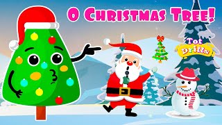 O Christmas Tree with Lyrics  Christmas Songs and Carols [upl. by Idihsar]