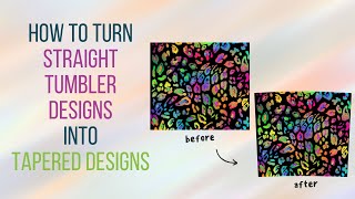 How To Make Tapered Tumbler Designs in Photoshop [upl. by Stalker]