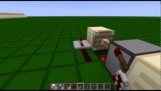 Minecraft Small monostable circuit falling edge [upl. by Yellehs]