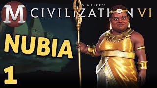 Civilization 6  Lets Play Nubia 1  Familiar Neighbor Civ 6 Gameplay [upl. by Alicsirp]