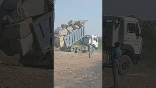 Tata signa dumper unloading  tipper [upl. by Akiemaj]