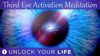 Third Eye Activation Elevate Your Vibration with Psychic Protection Meditation [upl. by Aremahs]