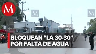 En Ecatepec vecinos bloquean avenida 3030 protestan por falta de agua [upl. by Lord531]