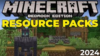 How To Get Texture Packs for Minecraft Bedrock 2024 [upl. by Leanahtan]