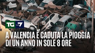 A Valencia è caduta la pioggia di un anno in sole 8 ore [upl. by Lanam]