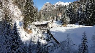 Paesaggio montano innevatoCima Sappada [upl. by Oiceladni860]