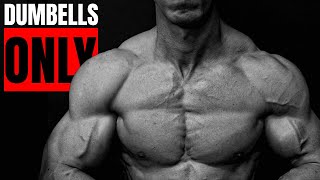 How to Build quotPERFECTquot Shoulders DUMBBELLS ONLY [upl. by Enilesoj]