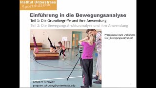 Einfuehrung Bewegungsanalyse Teil1 [upl. by Lobiv343]