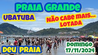 UBATUBA PRAIA GRANDE NÃO CABE MAIS SÁBADO 17111014 [upl. by Pember]